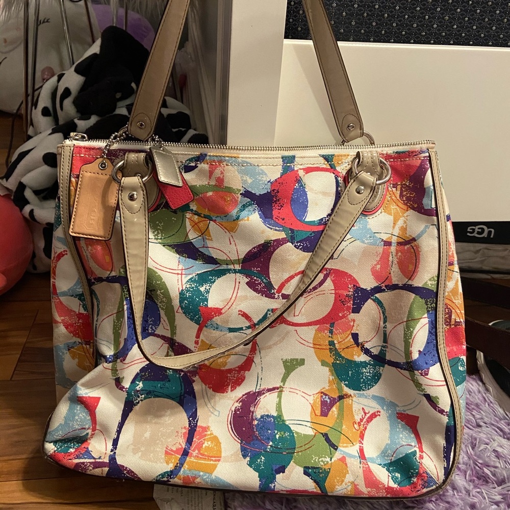 Multi- Colored Coach Purse